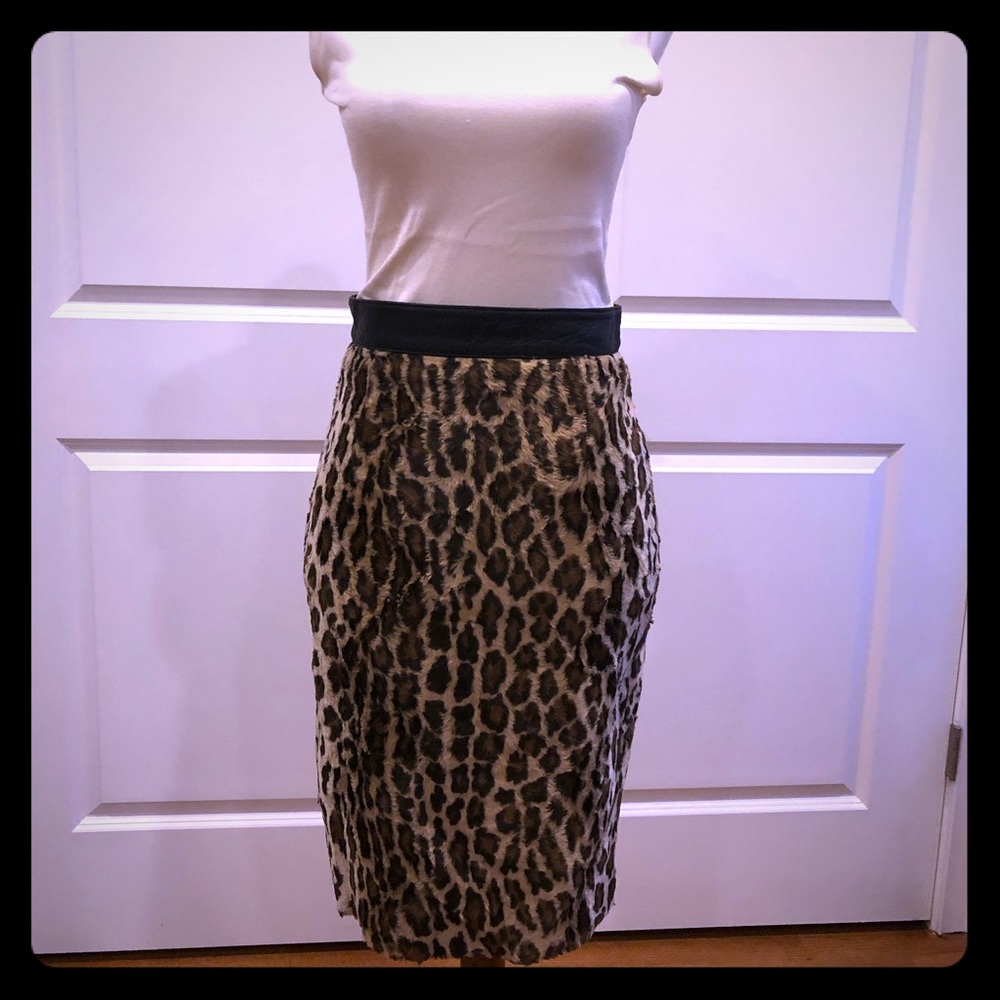 ELIZABETH AND JAMES leopard pencil skirt - Picture 8 of 8
